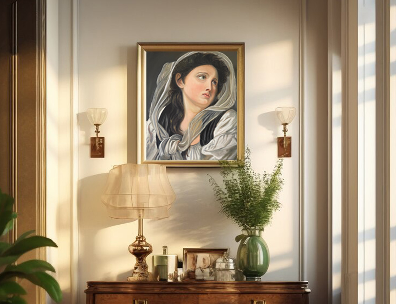 Oil painting for home decor